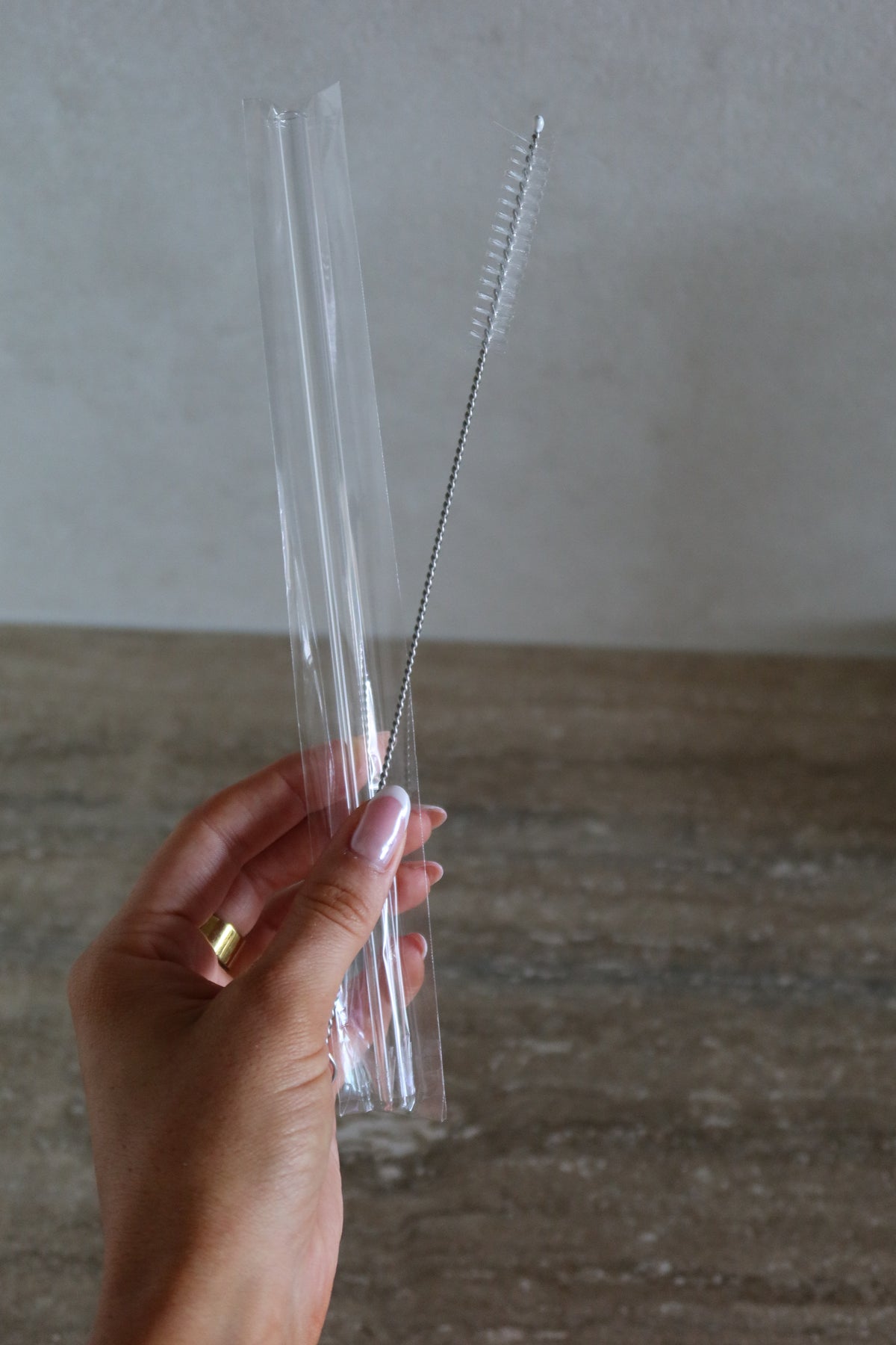 Tall Glass Straw + Cleaner Pack